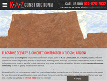 Tablet Screenshot of kazconstruction.com